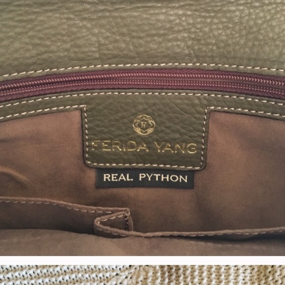 Gorgeous Green 100% Python Clutch - image 3